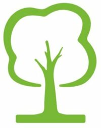 Logo de protection écologique contre les graffitis en vert